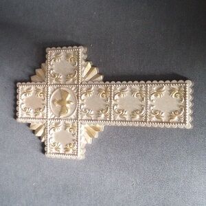 Cross peace dove plastic wall art Home Interiors Homco